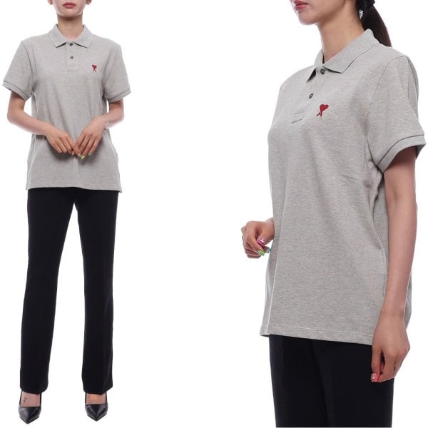 [부산점] 25SS 여성 하트 로고 폴로 반팔티셔츠 (BFUPL001 760 0951 W 25S)