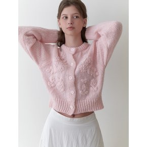 Marshmallow knit cardigan (pink)