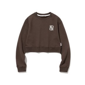 Classic Symbol Crop Sweatshirt [BROWN]