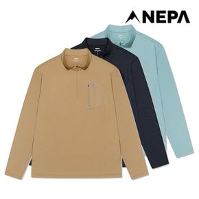 [공식]네파 남성 마운틴 포켓 긴팔 집업 티셔츠 7I15403