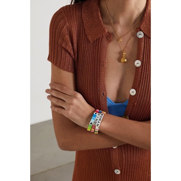 록산느 애슐린 블루 에나멜 골드톤 팔찌 3세트 6630340696378902