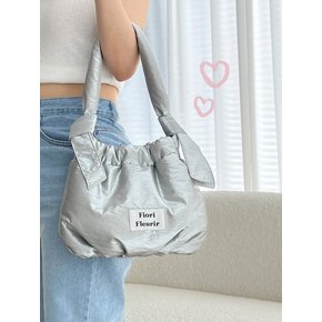 Lottie tote shoulder bag _Shine Silver