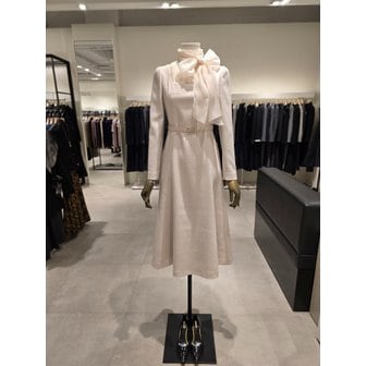 지고트 [파주점] 스카프 하이넥 쉬폰 배색 원피스 JRCA0OP923