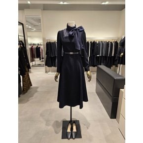 [파주점] 스카프 하이넥 쉬폰 배색 원피스 JRCA0OP923