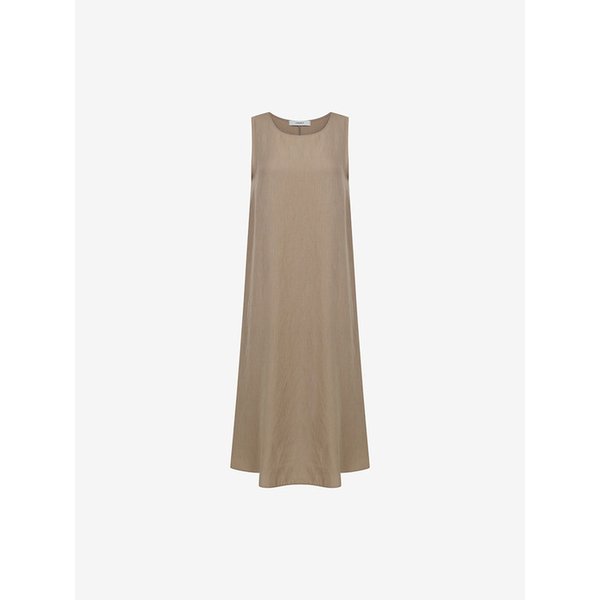 라운드넥 민소매 A라인 원피스 (VMOAF2549)