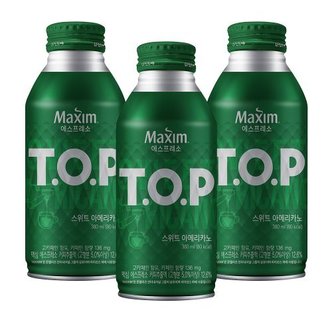  티오피 스위트아메리카노 380ml x 48캔 (Tall size) / TOP 캔커피 음료