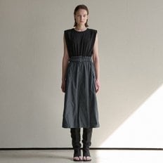 나인(Atelier Nain) [나인](OP-6162)JERSEY MIX TAFFETAS DRESS