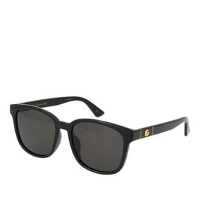 [해외배송] 구찌 블랙 프레임 스퀘어 선글라스 GG0637SK 001 BLACK 56