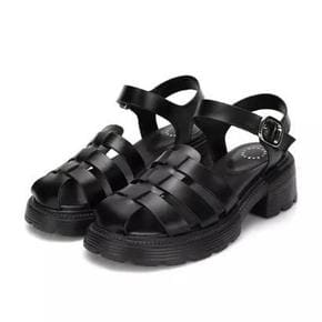 [파주점] 여성 청키 피셔맨 샌들 6CM (BBH467BK)