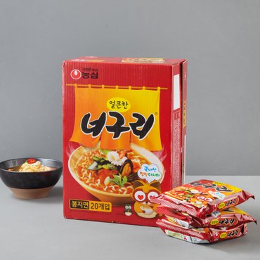 농심 얼큰한너구리 120g X 20입