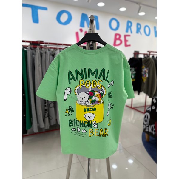 [여주점] 애니멀팟반팔 ,민트 JHZK10304