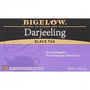 Bigelow Tea비글로우  차  비글로우  홍차  Darjeeling  티백  20  캡슐