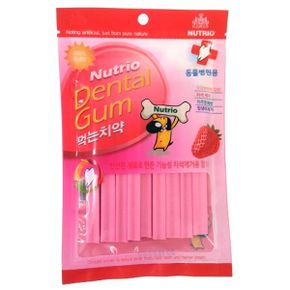 강아지덴탈껌 100g 딸기맛  강아지껌