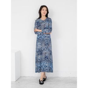 엄마옷 고딕무늬 면 원피스 홈웨어 MQG128652 마담 미시 중년여성 빅사이즈 할.._P435532850