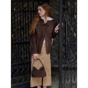 Sac Dewey Suede Marron