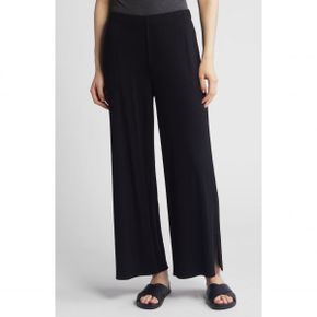 4877854 Eileen Fisher Rib Wide Leg Ankle Pants