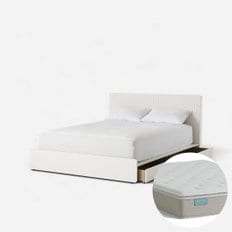 포에트 호텔침대 Q/K 루바형 (하부서랍포함) + 밸런스 파인탑 매트리스 Q