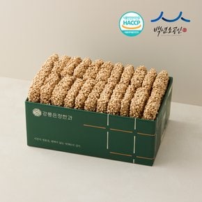 강릉한과 보리과줄 1kg(500gX2봉) 전통 수제 유과 대용량 간식 보리과자 부모님 추석