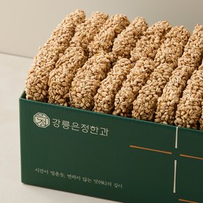 강릉한과 보리과줄 1kg(500gX2봉) 전통 수제 유과 대용량 간식 보리과자 부모님 추석