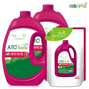 액상 세제 2.5L 2개+세제리필 1.8L 1개