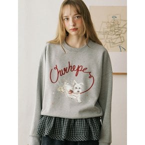 Love Puppy Sweatshirt - Melange Grey