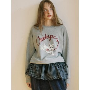 Love Puppy Sweatshirt - Melange Grey