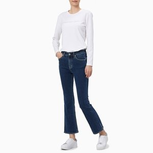 Calvin Klein Jeans 여성 하이라이즈 바디 슬림 부츠핏 앵클 이탈리안 데님(J217935)