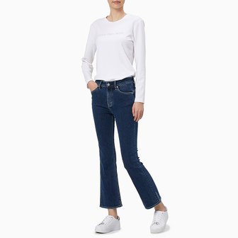 Calvin Klein Jeans 여성 하이라이즈 바디 슬림 부츠핏 앵클 이탈리안 데님(J217935)