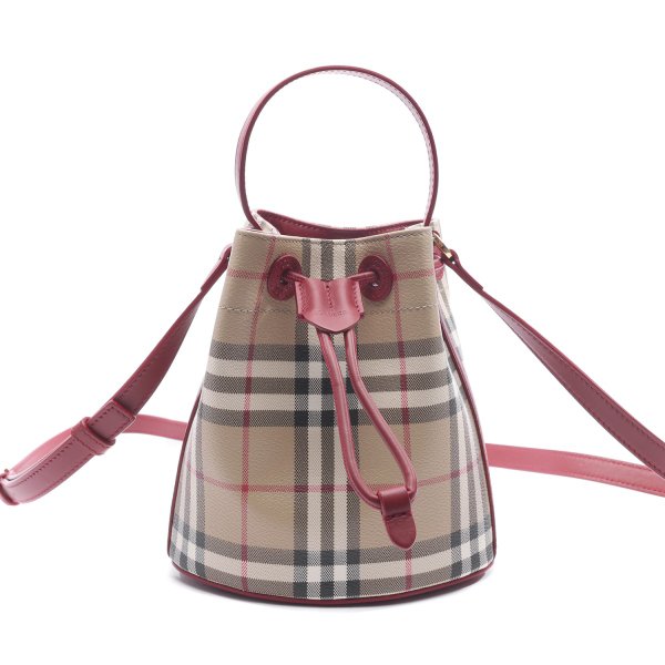 [부산점] 26SS 여성 체크 미니 버킷 토트숄더백 (8116284 VINTAGE CHECK RUBY 26S)