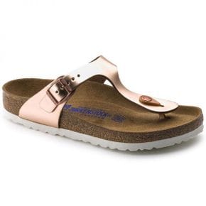 우먼 Birkenstock 지제 소프트 풋베드 천연가죽 - 메탈릭 카퍼 1005049