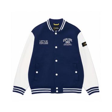 내셔널지오그래픽키즈 K251UJP040 저지 베이스볼 점퍼 NAVY