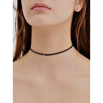 러브미몬스터 Mini Ring drop Leather Choker