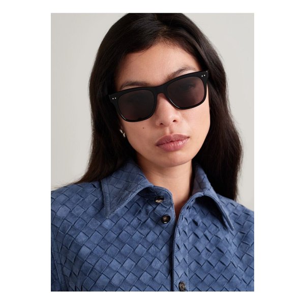 스퀘어 프레임 아세테이트 선글라스 블랙 1647597359426887