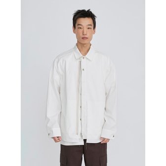 래코드 Zip-Detail Shirt Jacket RKSAS26611WHX
