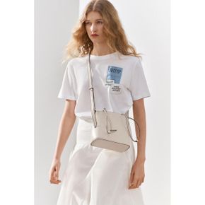 우먼 ZARA 자라 미니멀리스트 버킷 백 - 컬러   화이트 8515573