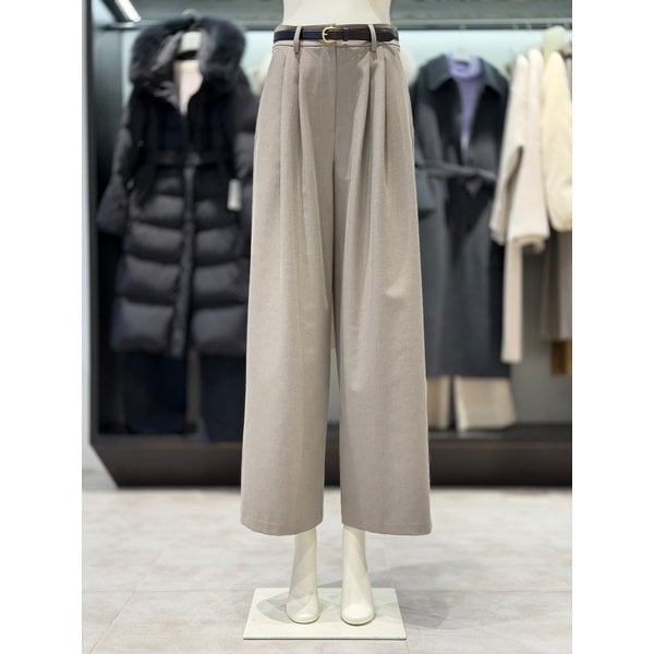 [시흥점] BELT SET 투턱 와이드 슬랙스 팬츠 V261MSA904