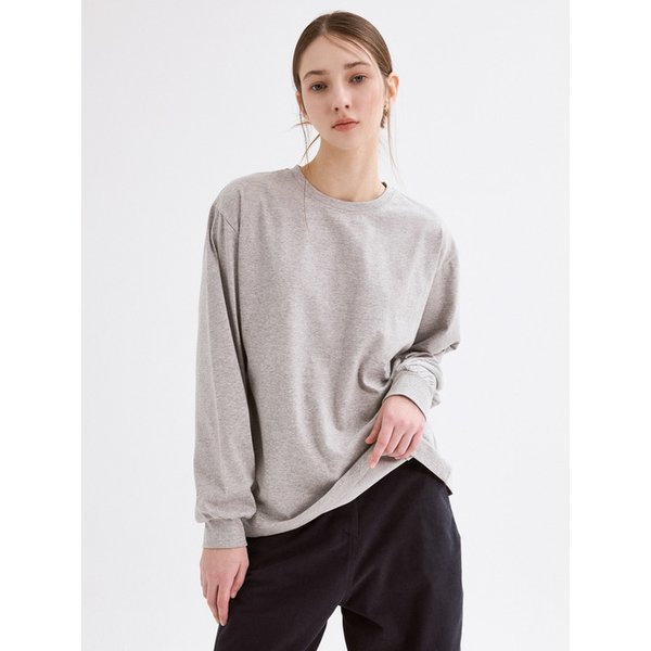 Essential Overfit T-Shirt_melange gray