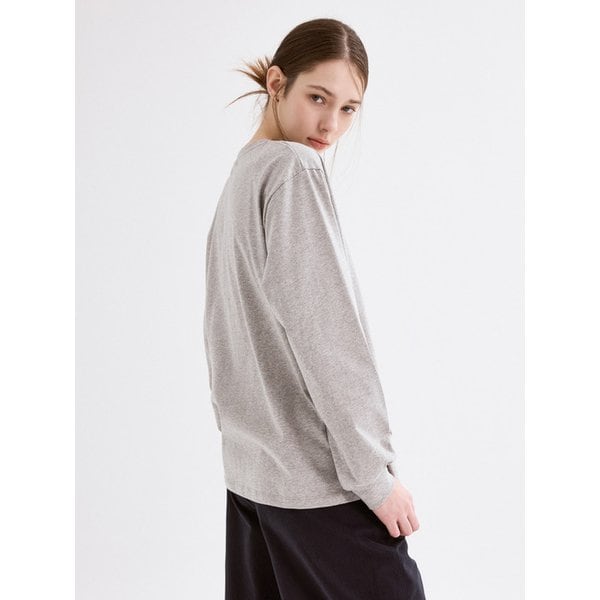 Essential Overfit T-Shirt_melange gray