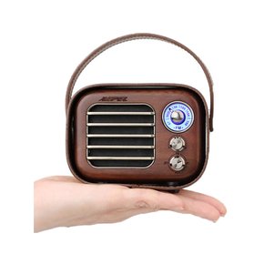 KA30BT 블루투스스피커+전용가죽커버 호두나무 아날로그감성