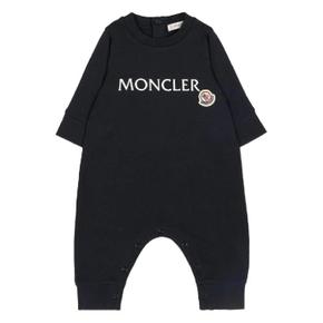 몽클레어 L19518L0000489B9Y 778 NAVY COTTON ONESIE WITH LOGO