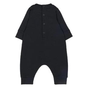 몽클레어 L19518L0000489B9Y 778 NAVY COTTON ONESIE WITH LOGO