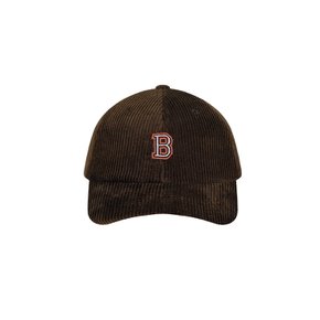 B Emblem Corduroy Cap (BROWN)