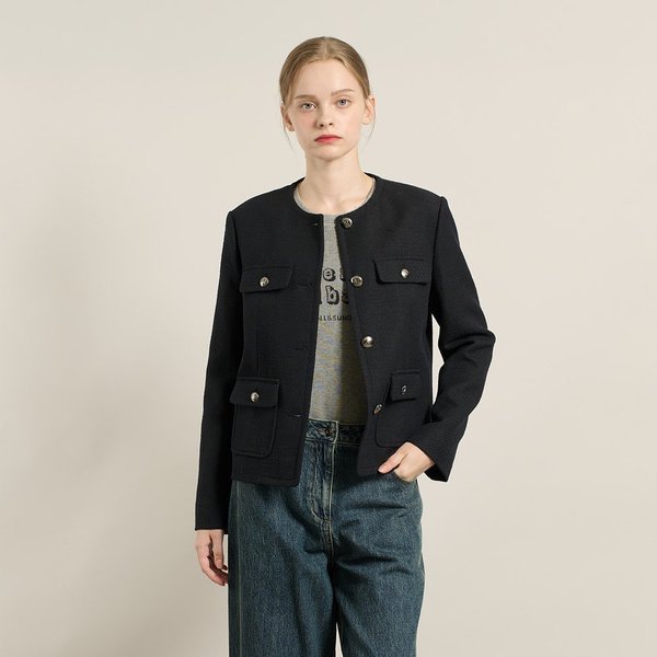 [여주점] 올앤선드리 앵글 트위드 자켓 A5F8J127