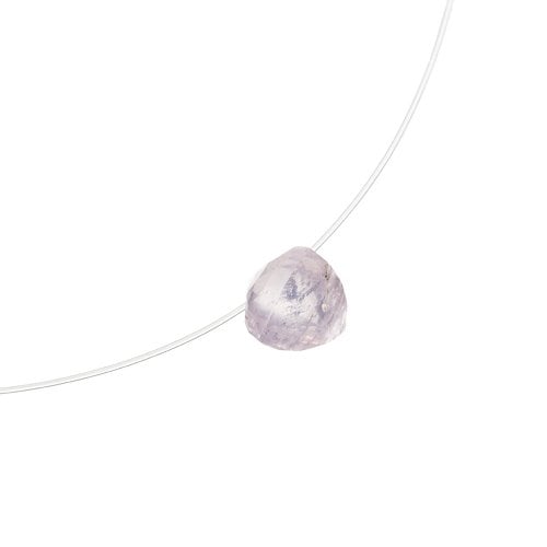 로즈쿼츠 플로팅 목걸이, Rose Quartz Floating Necklace