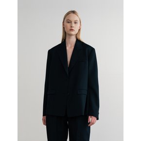 Wool Single-Breasted Blazer (JUJJ103)