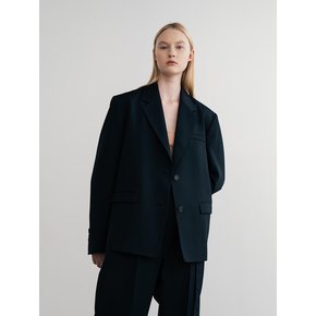 Wool Single-Breasted Blazer (JUJJ103)