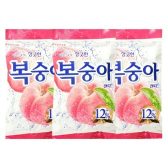  복숭아맛캔디 롯데복숭아사탕 3개 (WC632FE)