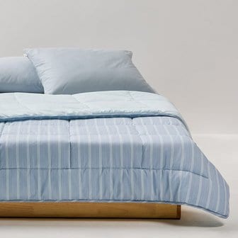 JAJU 스트라이프 피치스킨 차렵이불 SS 블루민트 J60N902149045