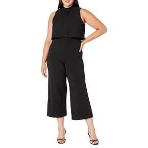 5011227 DKNY Sleeveless High Neck Popover Jumpsuit