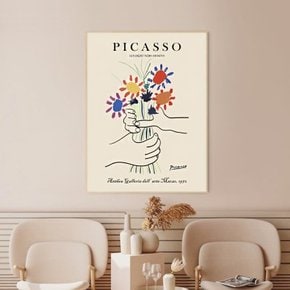 파블로 피카소 꽃 드로잉 명화 인테리어 액자 빈티지 아트포스터